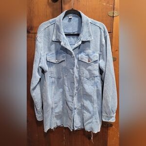 100% cotton blue corduroy jacket